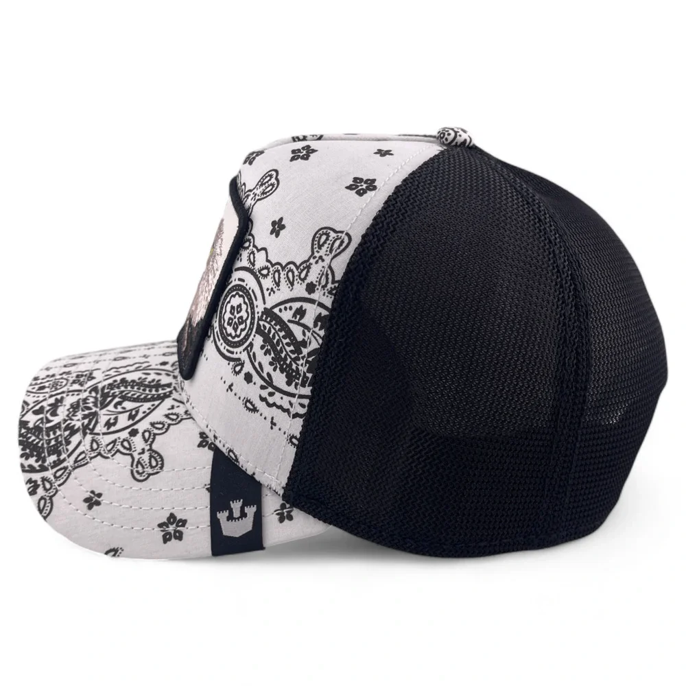 Goorin Bros Killer Eagle White Kerchief Motif Problem Farm Trucker Snapback Hat‎